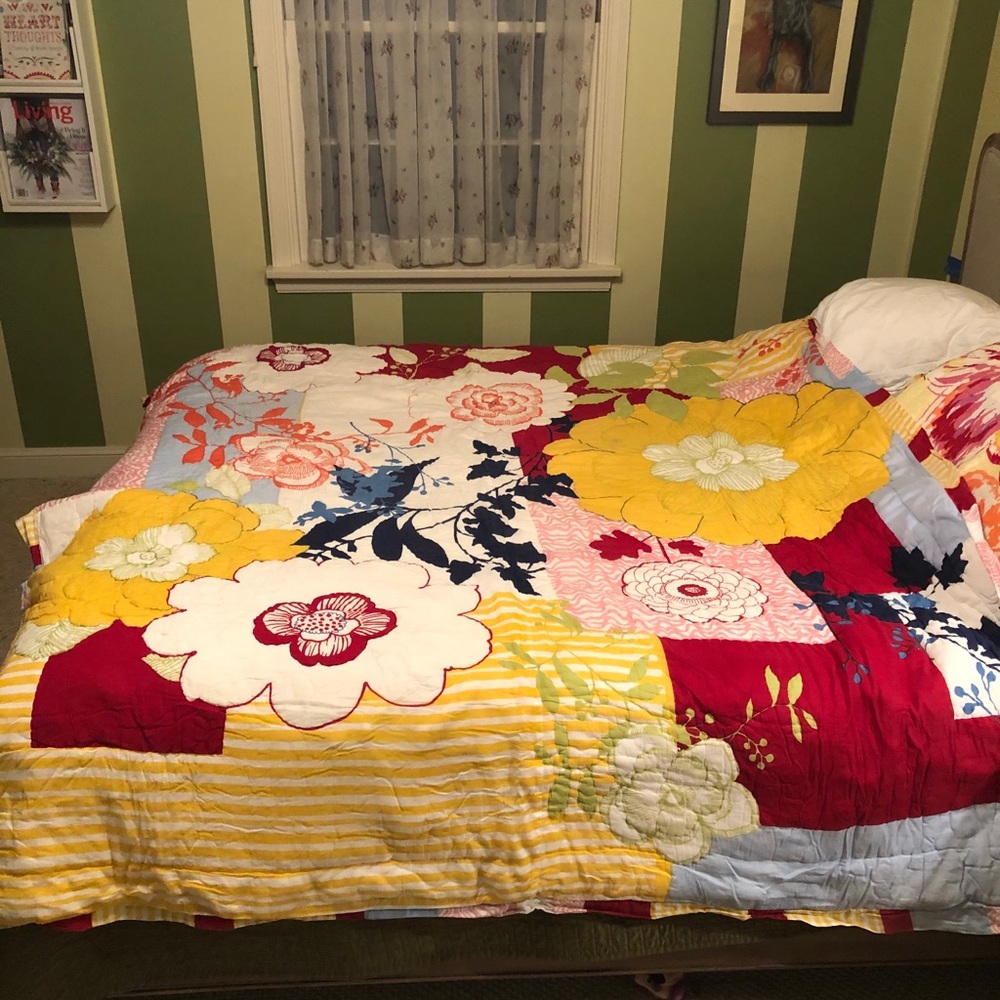 anthropologie twin size quilt